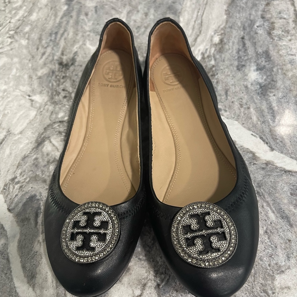 Tory Burch Liana bejeweled Flats Sz 7